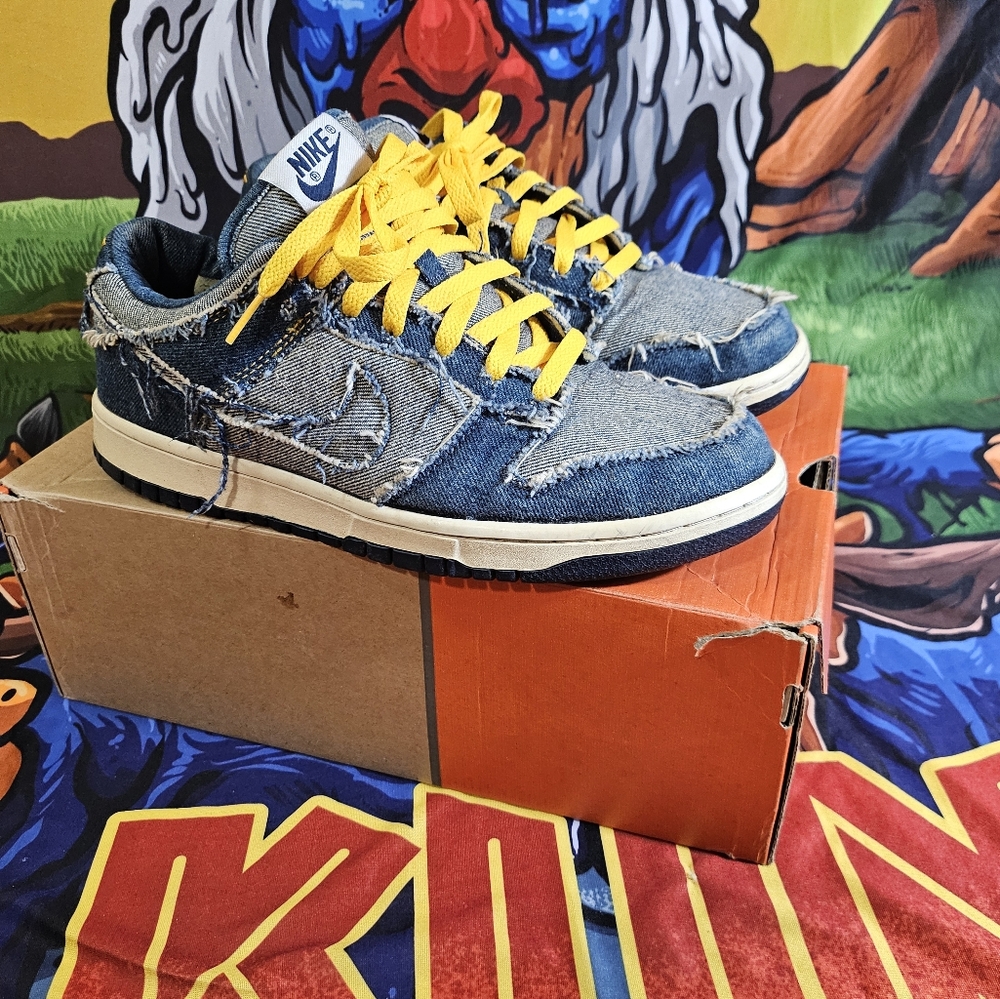 *2004 NIKE DUNK LOW CL 'DENIM' sz. 9 (Pre-Owned) OG ALL